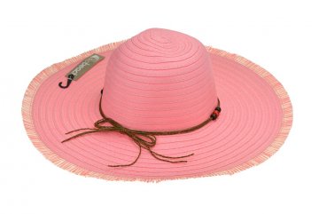 Plážový klobouk 42cm, 275330 - Růžový