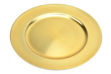 Dekorativní talíř (32cm) - Zlatý