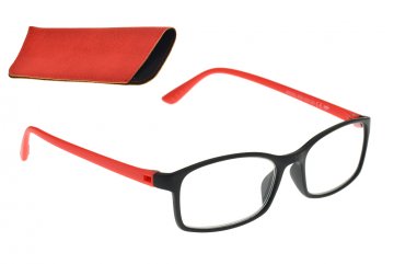 Dioptrické brýle EYE - Červené +1.5