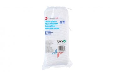 Odličovací tamponky Comfort Aid, 100 kusů, 100% bavlna