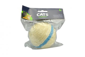Chrastící koule pro kočky CATS (8cm) - S modrým pruhem