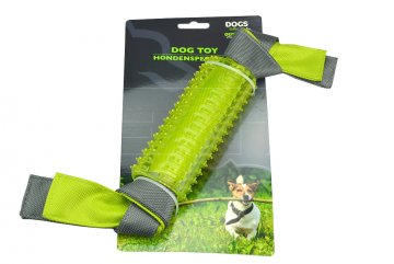 Gumové přetahovací kousátko DOGS (36x5.5cm) - Zelené