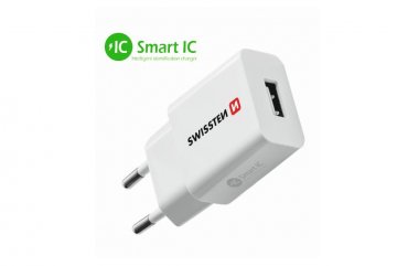 Síťový adaptér Smart IC 1x USB 2,1 A power bílý