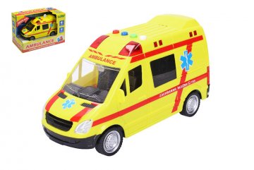 Záchranka pro kluky (22cm) - Vozidlo ambulance se zvukovými a světelnými efekty