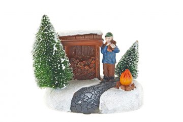 Vánoční dekorace - Dřevorubec