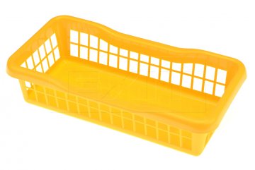 Plastový košík vhodný na potraviny PLAFOR (20x10x5cm) - Žlutý