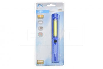 Kapesní svítilna s COB LED FX (16.5cm) - Modrá