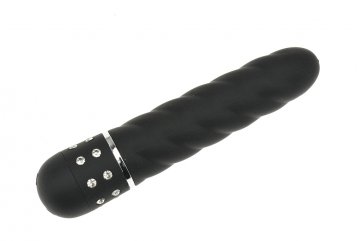 Masážní mini vibrátor - Černý (11cm)