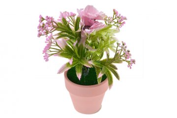 Dekorativní květina (16cm) - Růžová, 1ks
