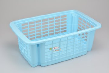 Plastový stohovatelný košík DUNQA (12l) - Modrý