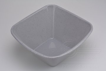 Plastová miska JAGIELLO - Mramorově šedá (12x25,5x25,5cm)