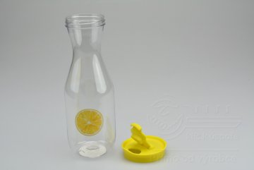 Plastová nádoba na limonádu 1l (26x8cm) - Žlutá s citronem