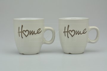 Set 2ks keramických šálků na kávu SIAKI home - Krémově bílý