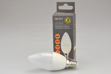 LED žárovka svíčková SOLIGHT E14 - 6W 4000K