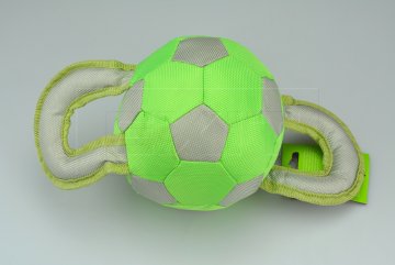 Balón na přetahování se psem DOGS (14x28cm) - Zelený