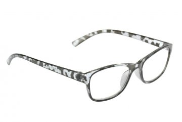 Brýle na čtení s pouzdrem šedé +2.5