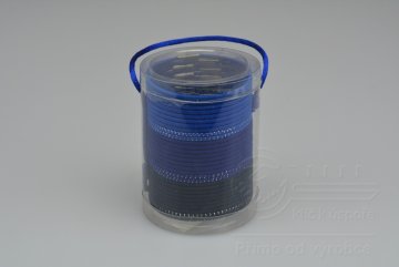 Set 30ks gumiček do vlasů (průměr 5cm) - Odstíny modré