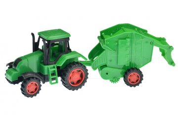 Traktor se zemědělským návěsem GAZELO (23cm) - Mix barev