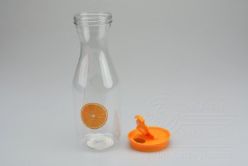 Plastová nádoba na limonádu 1l (26x8cm) - Oranžová s pomerančem