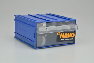 Plastový organizér do dílny MANO MK-30 (12x11x6cm) - Modrý