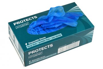 Vinylové rukavice PROTECTS (100ks) - Velikost L (8-9)