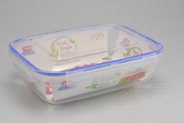 Plastový box na potraviny se silikonovým těsněním (28x21x8cm) - 2725ml