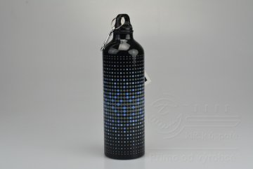 Sportovní hliníková láhev REDCLIFFS 750ml - Černá s puntíky (25cm)