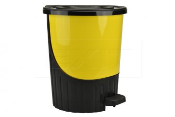 Sešlapávací odpadkový koš DUNQA (14l) - Žlutý