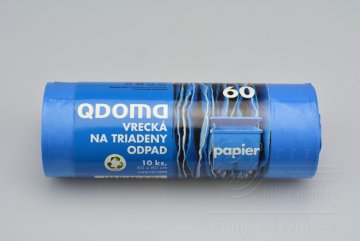 Pytle na papírový odpad QDOMA 10ks (60x80cm) 60l