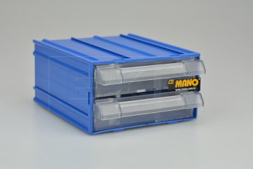 Plastový organizér do dílny MANO MK-31 (12x11x6cm) - Modrý