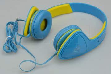 Modré stereo sluchátka s mikrofonem  - KEEKA