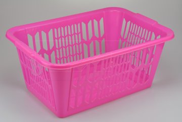 Plastový koš na prádlo HEIDRUN (56x39x23cm) - Růžový