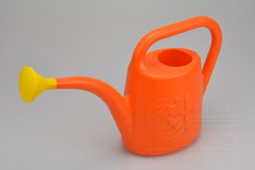 Plastová konev s kropičkou KONI 2l - Oranžová…