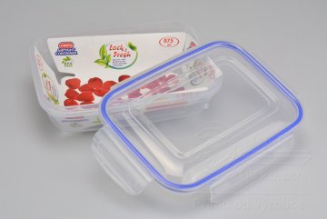 Plastový box na potraviny se silikonovým těsněním (20,5x15x6,5cm) - 975ml