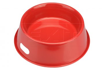 Kovová miska na krmení AMSTERDAM (14x6cm) - Červená