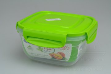 Plastový box na potraviny (8x15x15cm) - Zelený 900ml 