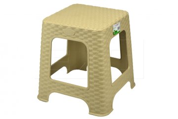 Plastová stolička v imitaci ratanu TUFFEX (33x26.5cm) - Béžově hnědá