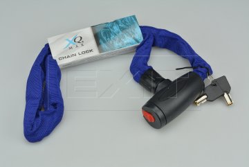 Řetězový zámek na kolo XQ MAX (97cm) - Modrý