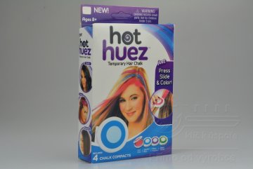 Suché barvy na vlasy HOT HUEZ - Mix barev 4ks (5cm)