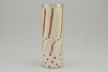 Cukrářské papírové košíčky do 220°C / 25ks (6x4cm) - Bílé s červenými puntíky