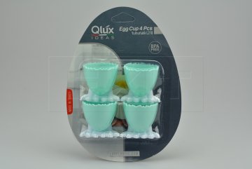 Set 4ks plastových stojánků na vajíčka QLUX - Tyrkysový