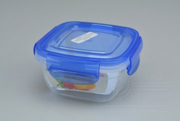 Plastový box na potraviny (6x10x10cm) - Modrý 275ml 