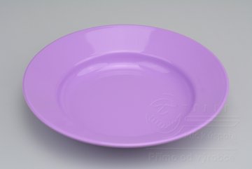 Hluboký plastový talířek IRAK 400ml - Fialový (20,5x3,5cm)