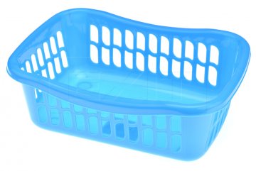Plastový košík (22x16x8cm) - Modrý