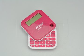 Skládací kalkulačka VECTOR 886211 (7cm) - Růžová