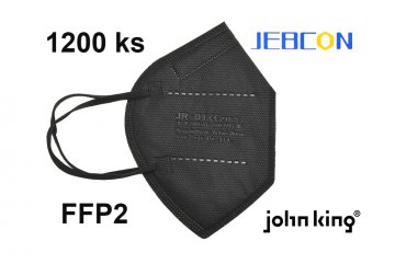 Respirátor Jebcon Anhui FFP2 NR, černý - KARTON 1200ks
