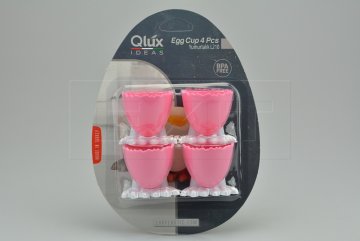 Set 4ks plastových stojánků na vajíčka QLUX - Růžový