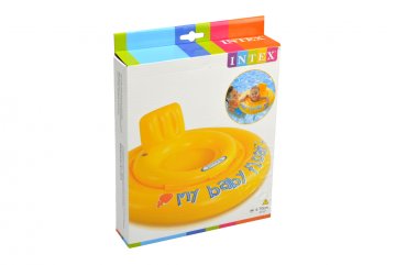 Dětský plavecký kruh INTEX do 11kg 56585 - Žlutý (70cm)