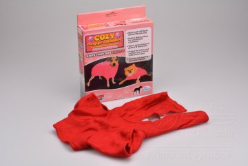 Hřejivý obleček pro malé pejsky - Červený (34x17cm)