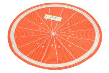 Pletené prostírání 38cm - Pomeranč